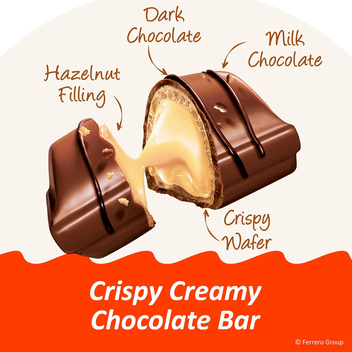Kinder Bueno Mini Chocolate Bites with Crispy Wafer and Hazelnut Cream, Individually Wrapped, Party Pack, 23.8 oz