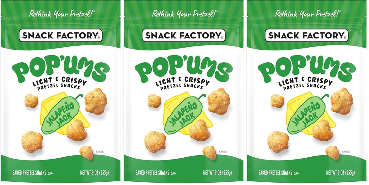 Snack Factory Pop'ums Sea Salt Pretzel Snacks, 9 Oz Bag