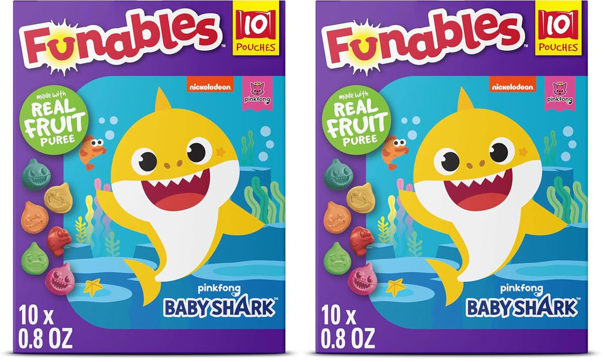 Funables Fruity Snacks, Super Mario, Assorted Fruit, Flavored Snacks, 0.8 oz 10 ct