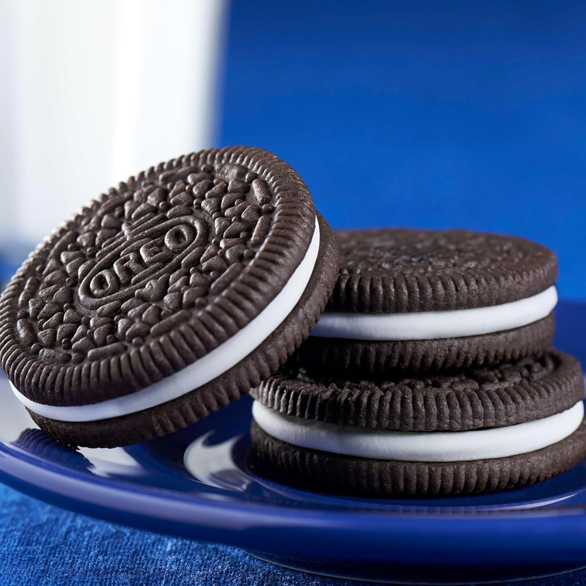 oreo chocolate sandwich cookies, 30 pack, 4 cookies per pack, kosher, snack size
