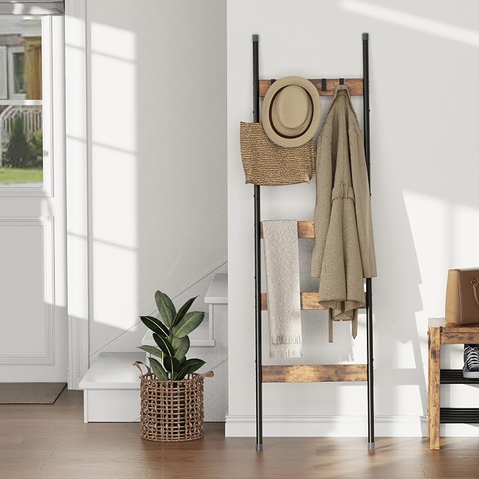 5-Tier Blanket Ladder & 3-Tier Side Table