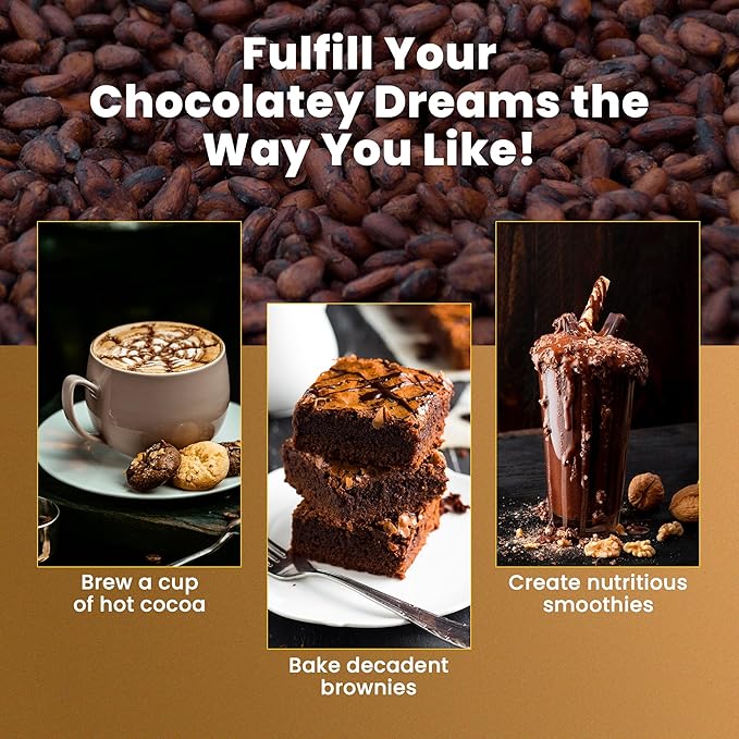 GoldCoast 100% Natural Cocoa Powder, Gently Processed from raw Ghanaian Cocoa Beans, High in Flavanols & Unsweetened, No Additives & Non-GMO, Rich Flavor, 14 Oz, since Mismatch in detail page