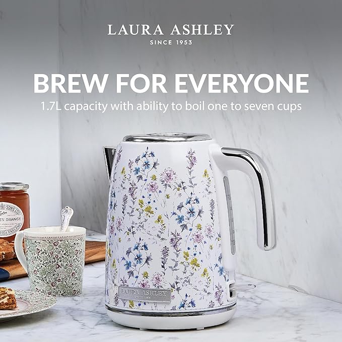 VQ - Laura Ashley Jug Kettle - Wild Meadow