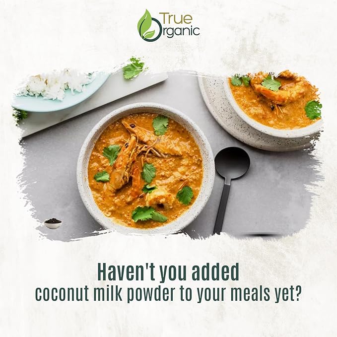 True Organic Coconut Milk Powder, 1 Lb | USDA & Kosher | Plant-Based Creamer for Coffee, Tea & Smoothies | Non-GMO, Gluten-Free | powdered coconut milk