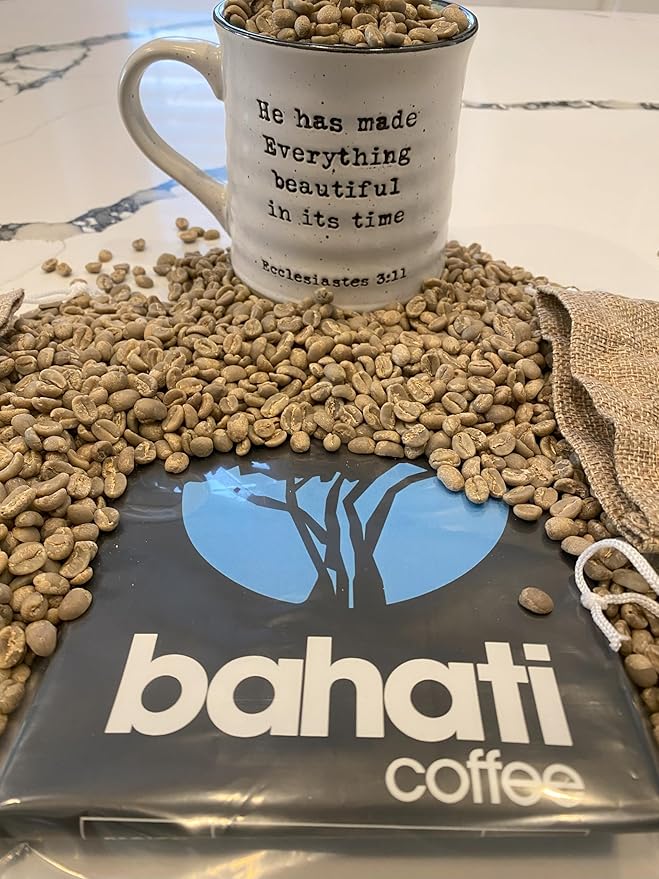Kenya AA Grade Unroasted Green Arabica Coffee Beans from Kenyan Highlands - 100% Pure Arabica Coffee Beans With Optimal Flavor Freshness - Handpicked, Washed & Sun Dried - 10 LB
