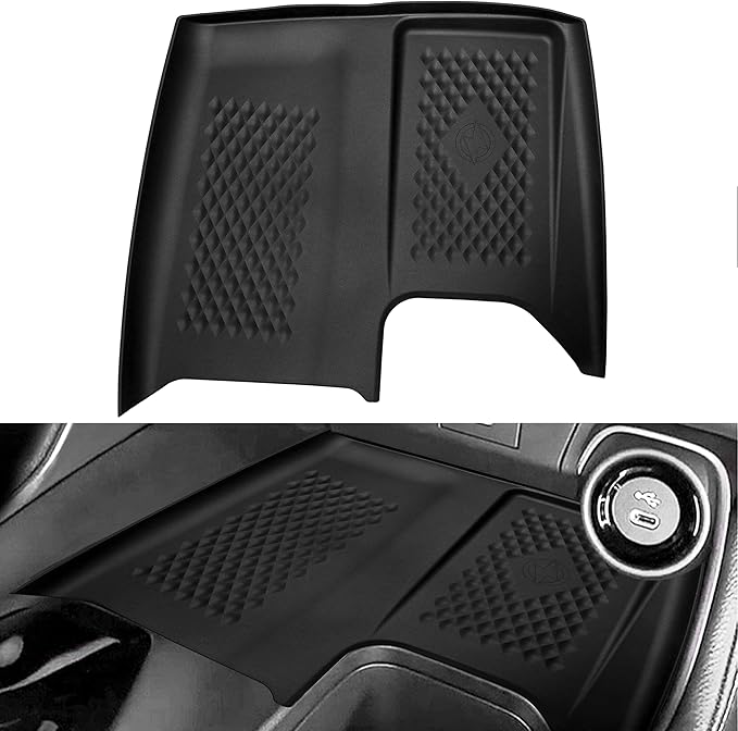 Wireless Charging Non-Slip Mat for Grand Highlander 2024 2025 2026 Black Silicone Protective Pad Center Console Phone Charger Pad Liners Anti-Scratch Waterproof Interior Accessories