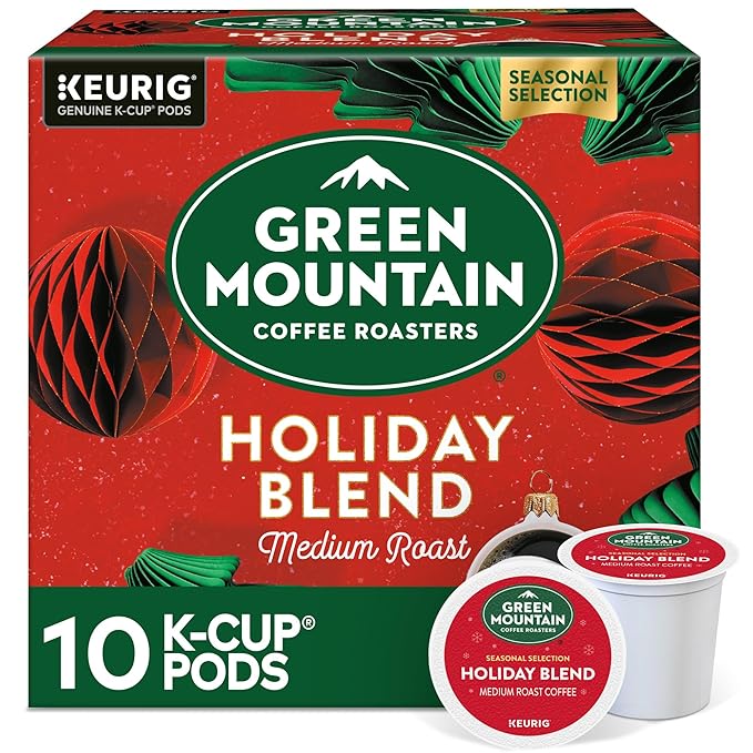 Green Mountain Coffee Roasters K-Cups, Holiday Blend, 10 Count