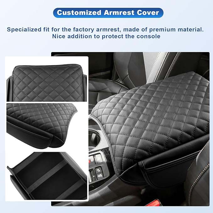 CDEFG 2023-2025 Pilot Center Console Cover for 2023-2025 Honda Pilot/2024-2026 Ridgeline/ 2024-2026 Passport Armrest Cover Middle Console Pad Arm Rest Cushion 2025 Pilot Hybrid Accessories