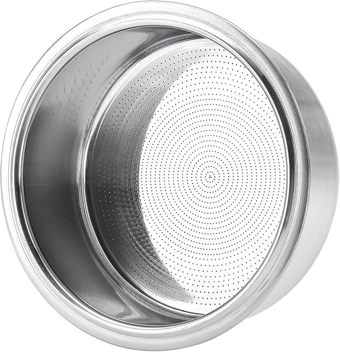 Normcore 51mm High Extraction Filter Basket, 16-18g High Uniformity Precision Basket Fits Delonghi Portafilters, 0.8mm Thickness, 2415 Hole Pattern, Comes with a 51mm Puck Screen and Paper Filters