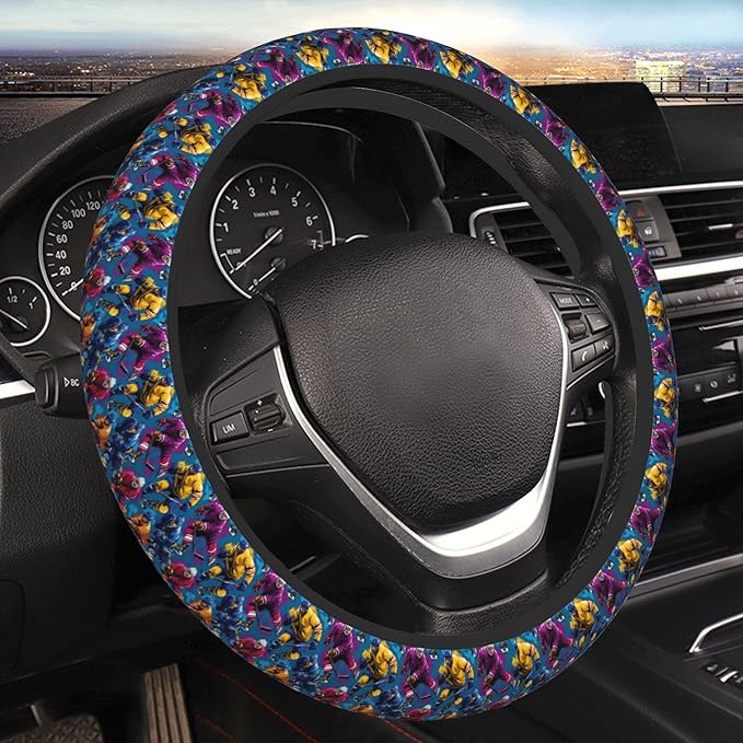 Car Steering Wheel Cover 15 Inch Leather Breathable Universal Auto Steering Wheel Protector Fit Auto Suvs Van Truck - Play Hockey 2