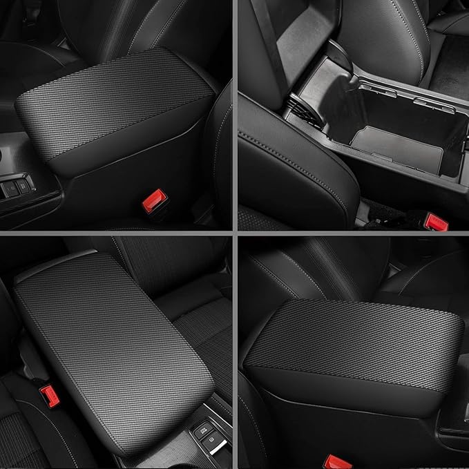 AOMSAZTO Console Covers for 2023 2024 Honda CRV Middle Armrest Covers for Honda CRV Leather Black
