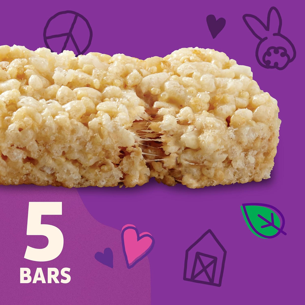 Annie's Organic Original Crispy Snack Bars, Gluten Free, 3.9 oz, 5 ct.