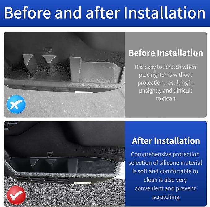 Car Door Lower Storage Box for 2024 2025 2026 Toyota 4runner & Tacoma Car Door Pocket Tray Silicone Storage Bag Interior Modification Accessories (Car Door Lower Storage Box)