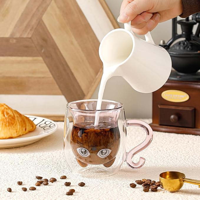 Gift Woman Birthday Cup Cat Coffee Cup Double Walled Cup A The Mug Cat Gift Mom Dad Mistress Friend Wife Idea Gift Idea Mother's Day Father's Day Valentine's Day Christmas Halloween Woman