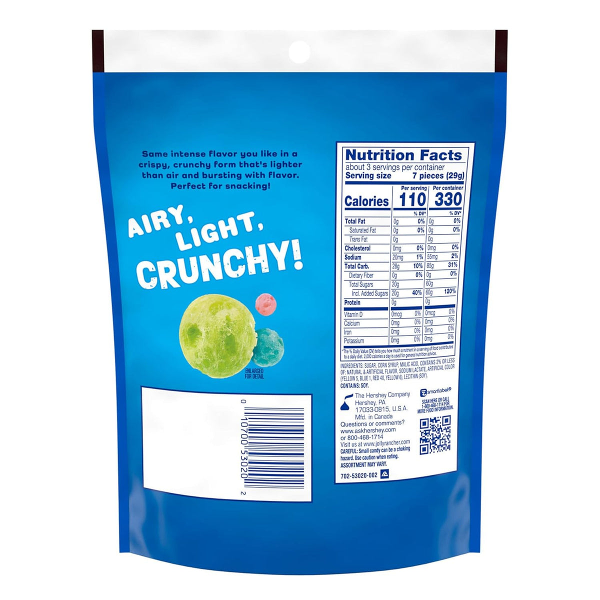 Jolly Rancher, Freeze Dried Original Fruit Flavored Candy Bag, 3.1 Ounce