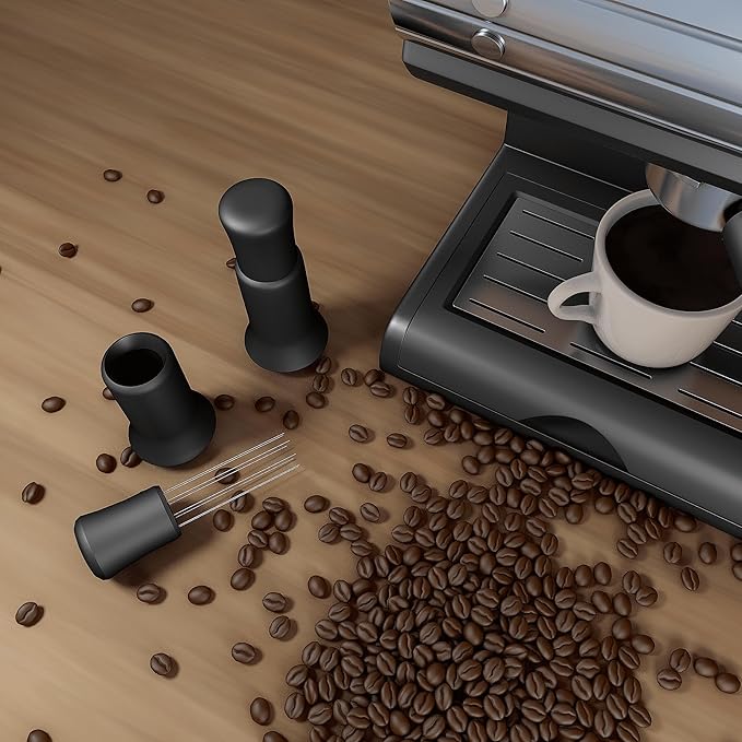 KYONANO WDT Distribution Tool - Espresso Coffee Stirrer - 0.35mm 8 Needles Espresso Stirrer - Aluminum Alloy Handle - Fingerprint-Proof - 100% Metal Made - WDT Tool Espresso