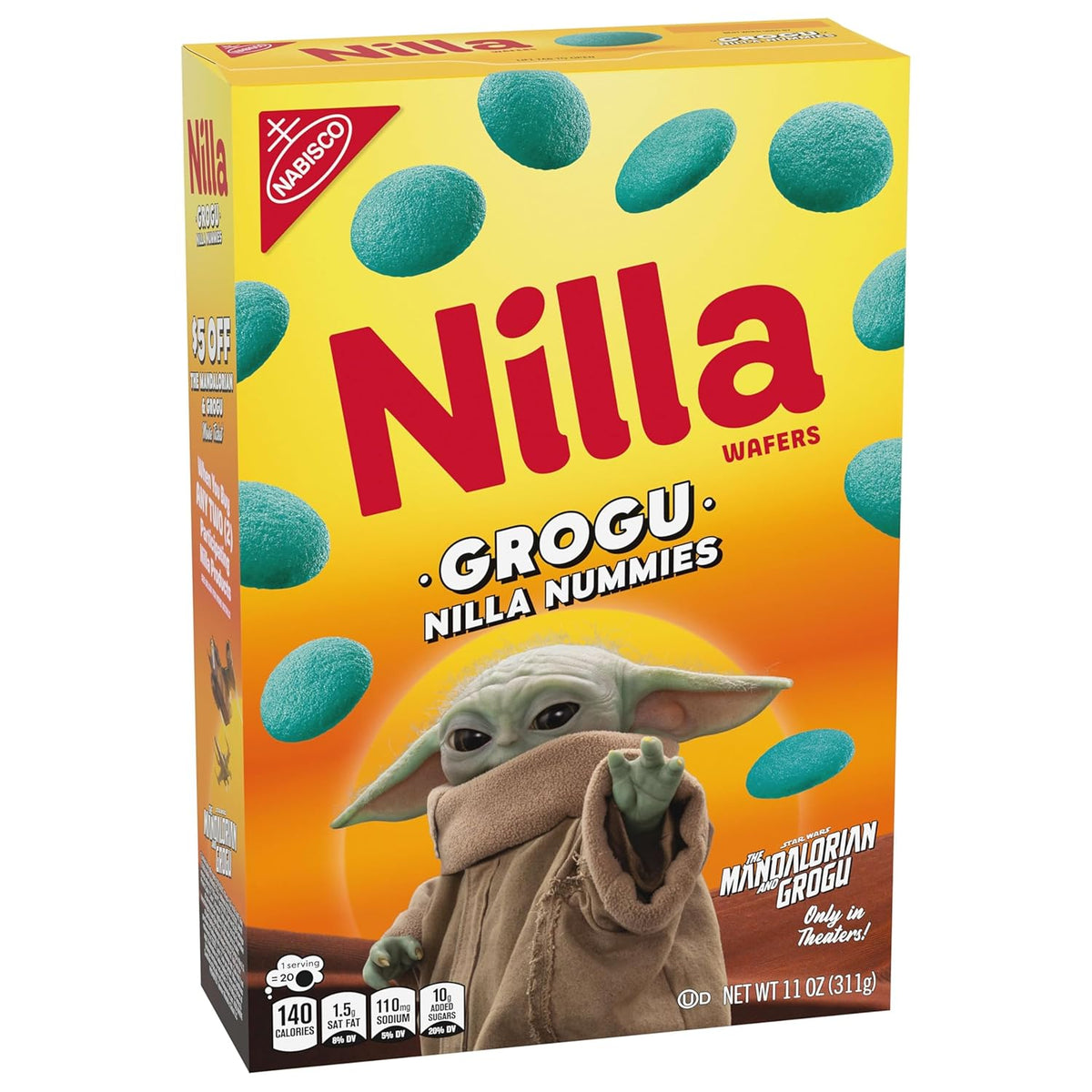 NILLA Wafers Grogu NILLA Nummies, Vanilla Wafer Cookies, Limited Edition, 11 oz
