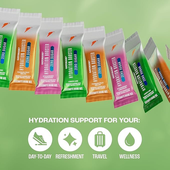 Gatorade Hydration Booster Zero Sugar - Lemon Lime (Pack of 6)