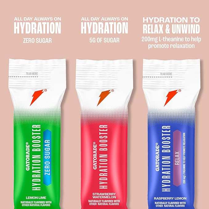 Gatorade Hydration Booster Zero Sugar - Lemon Lime (Pack of 6)