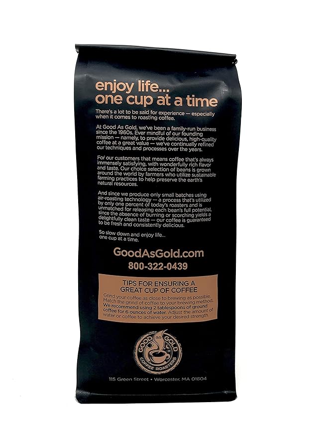 Mexican Chiapas Coffee Beans (12oz), Fair Trade, Medium Roast, Good As Gold Coffee Roasters