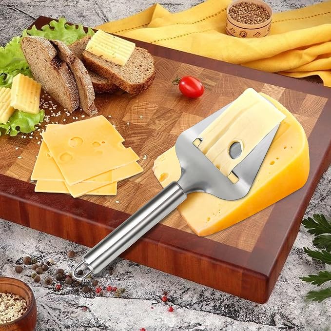 2 Pack Cheese Slicers, AITRAI Stainless Steel Wire Butter Slicer Cutter with Cheese Plane Tool for Soft, Semi-Hard, Hard Cheeses, Butter, Eggs, Fruits丨Dishwasher Safe