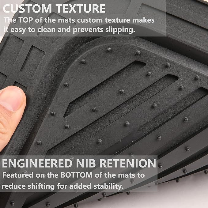 CAR PASS Heavy Duty Rubber Floor Mats Cow Print Car Mats 4-Piece Car Mat Set - Universal Waterproof Floor Mats for Car SUV Truck, Durable All-Weather Mats