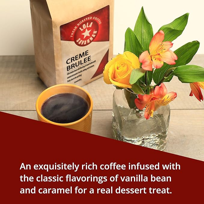 Lola Savannah Crème Brulée Whole Bean Caffeinated Coffee, 2lb