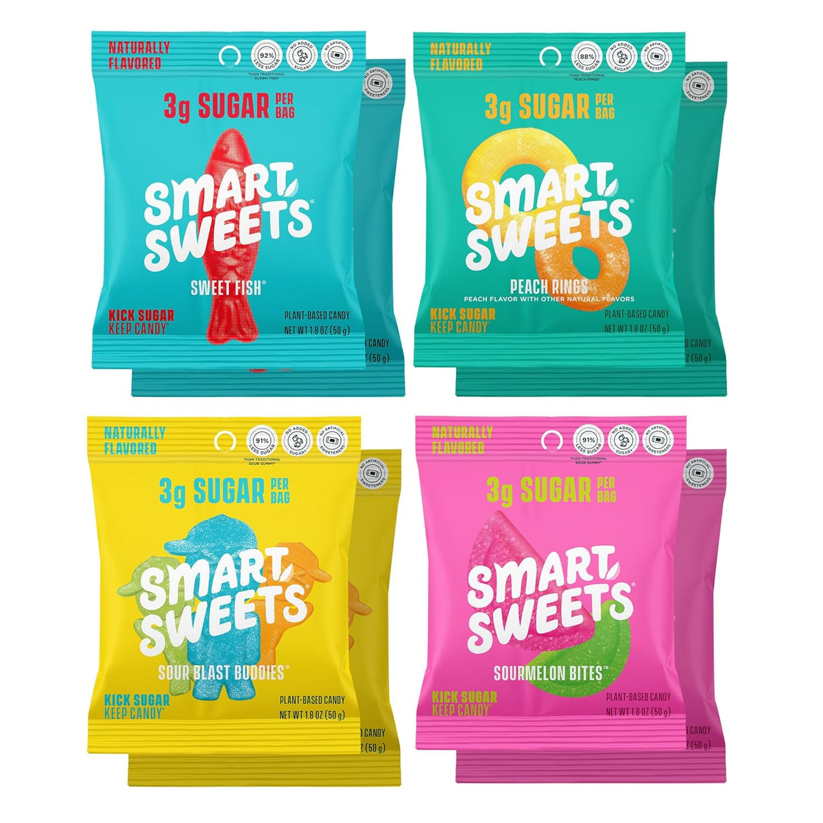 Smart Sweets Mini Sweet Fish Multipack, 6.24 Ounce