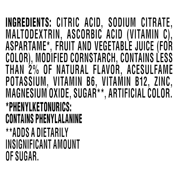 Crystal Light Pure Immunity Blueberry Pomegranate Drink Mix, 10 ct On-the-Go Packets (Pack of 5)