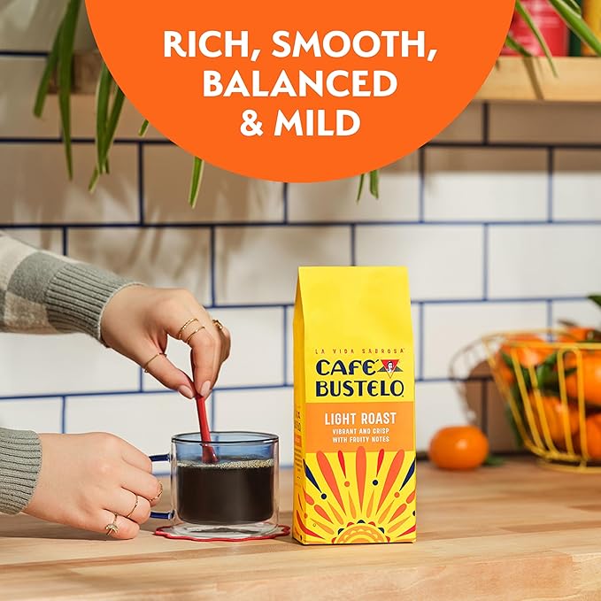 Café Bustelo Light Roast Ground Coffee, 11-Oz. Bag (Pack of 6)