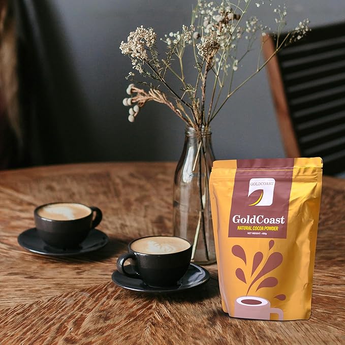 GoldCoast 100% Natural Cocoa Powder, Gently Processed from raw Ghanaian Cocoa Beans, High in Flavanols & Unsweetened, No Additives & Non-GMO, Rich Flavor, 14 Oz, since Mismatch in detail page