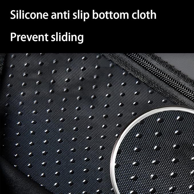 Car Center Console Cover, Leather Vehicle Arm Rest Protection Cushion with 2 Side Storage Bags, Auto Interior Armrest Storage Box Pad Accessories, Universal for SUV, Sedan, Truck (Coffee)