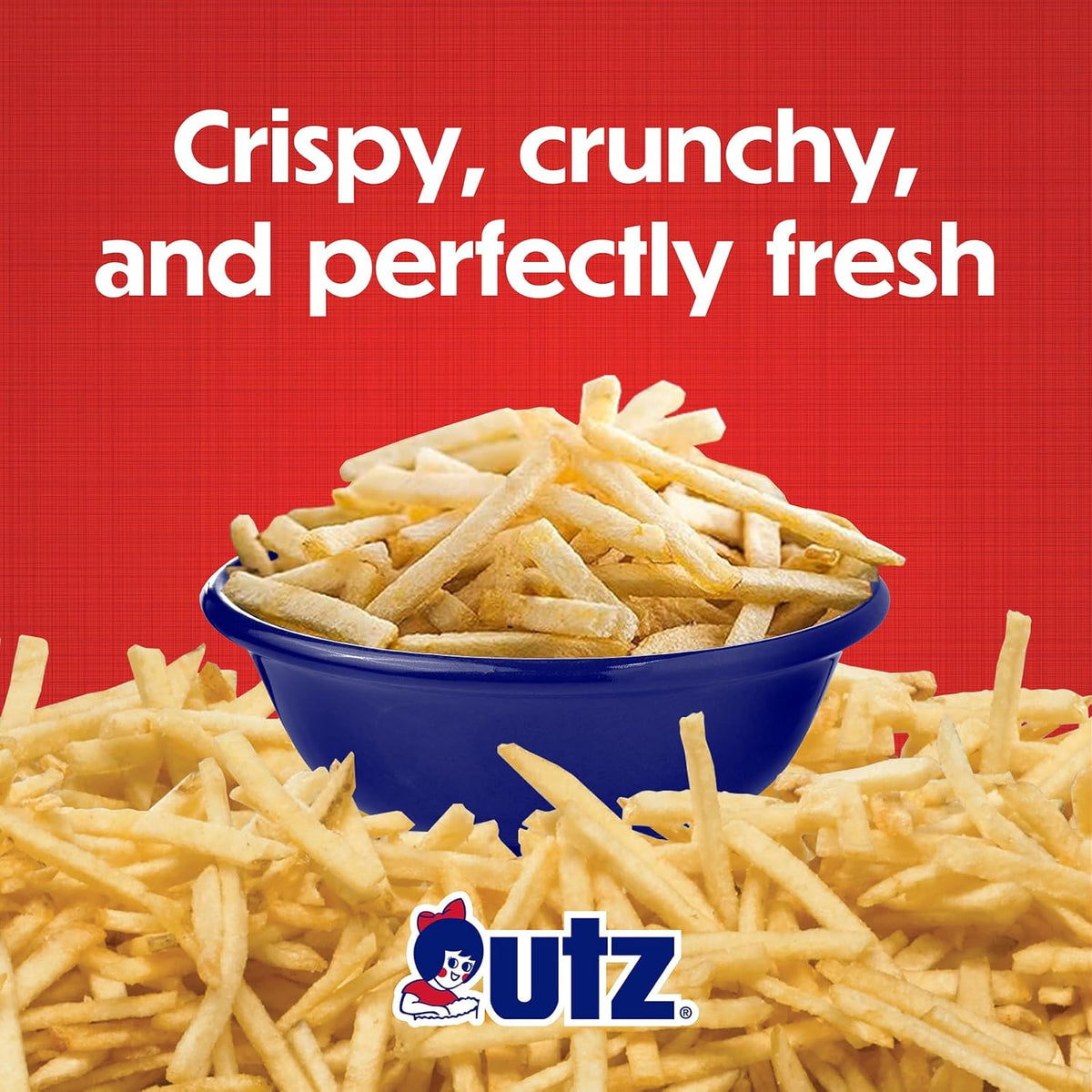 Utz Potato Stix, Original, Shoestring Potato Sticks Made from Fresh Potatoes, Regular, 15 Oz