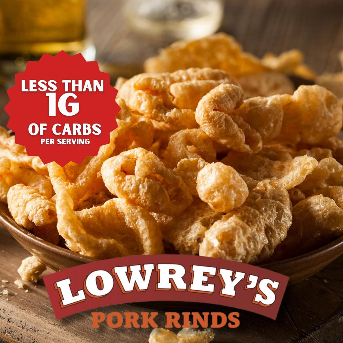 Lowrey's Bacon Curls Microwave Pork Rinds (Chicharrones), Original, 1.75 Ounce (Pack of 6)