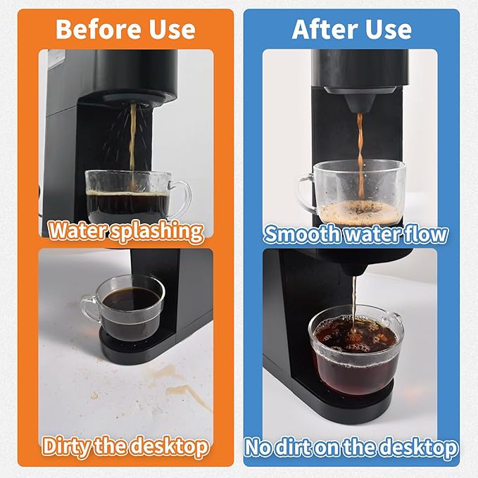 Silicone Anti-Leak Coffee Spout for Keurig K-Mini & Express - Splash-Proof Accessory, No Mess Drip-Free Design, Easy to Clean & Reusable (Purple)