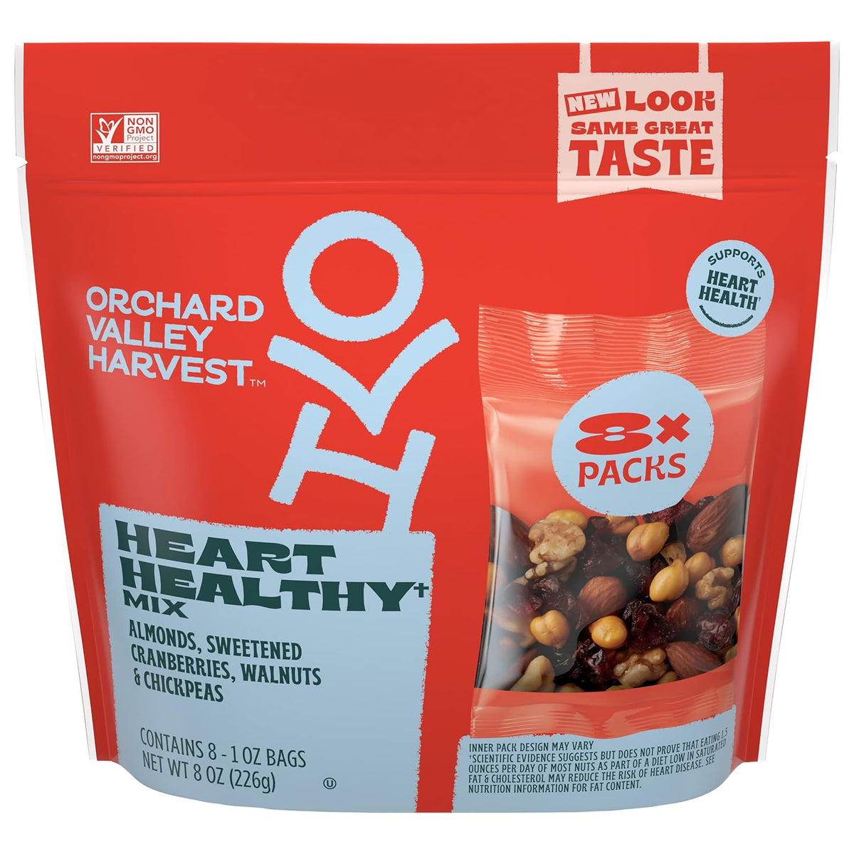 Orchard Valley Harvest Antioxidant Mix, 1 Ounce Bags (Pack of 15), Almonds, Cranberries, Blueberries, Cashews, and Pepitas, Non-GMO, No Artificial Ingredients, Healthy Snacks for Adults