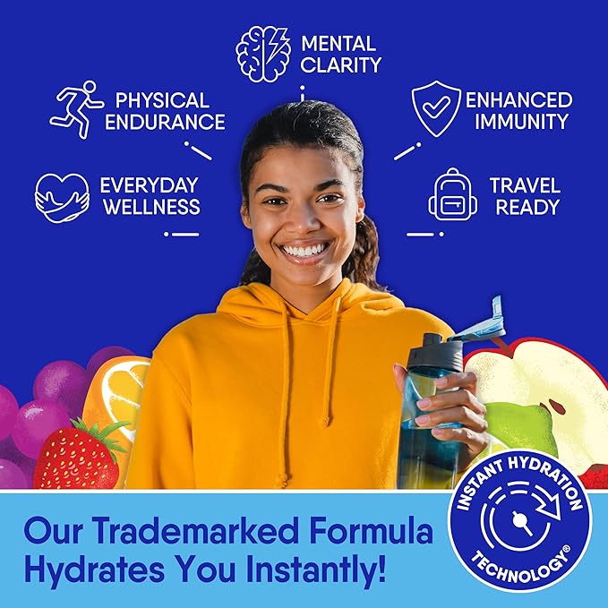 GoHydrate Low Sodium Electrolytes Powder Packets Sugar Free - Instant Hydration Daily Drink Mix - Zero Sugar Water Flavor Packet Singles with Vitamin D - (Variety Pack, 30 Packs)