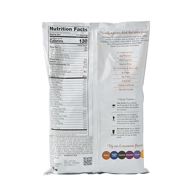Big Train Fit FrappeMocha Protein Beverage Mix, 3 Pound (Pack of 1)