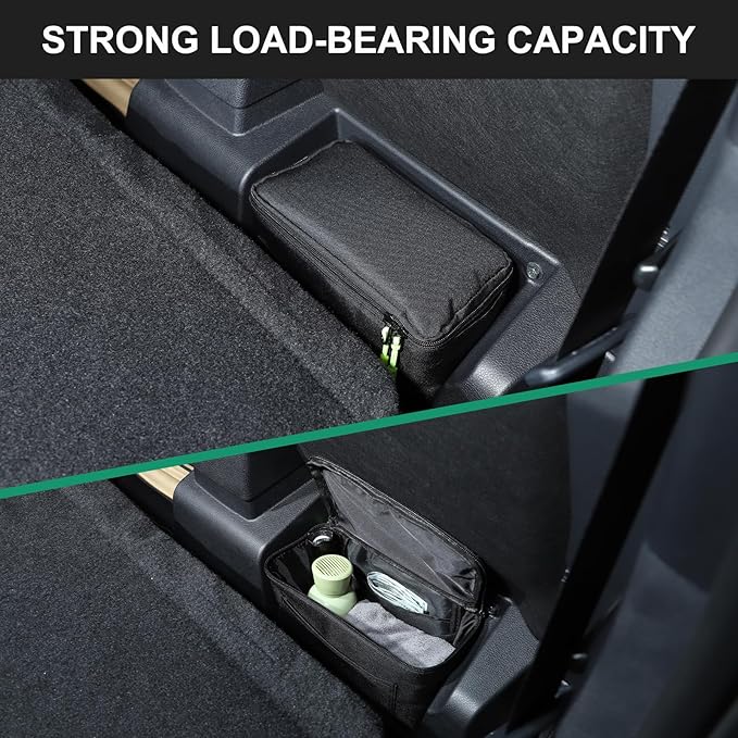 Under Seat Organizer Compatible with Toyota Tacoma 2024 2025 2026 Backseat Rear Under Seat Left Side Storage Bag Car Interior Organizer Accessories 1PCS