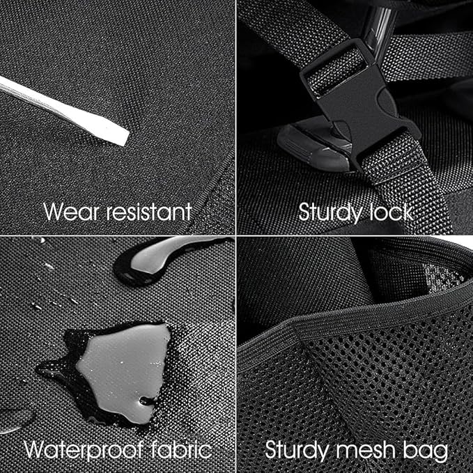 Car Trunk Organizer for Kia EV6 2022 2023 2024 2025, Super Capacity Car Back Seat Hanging Storage Bag Waterproof Durable Foldable Interior Accessories