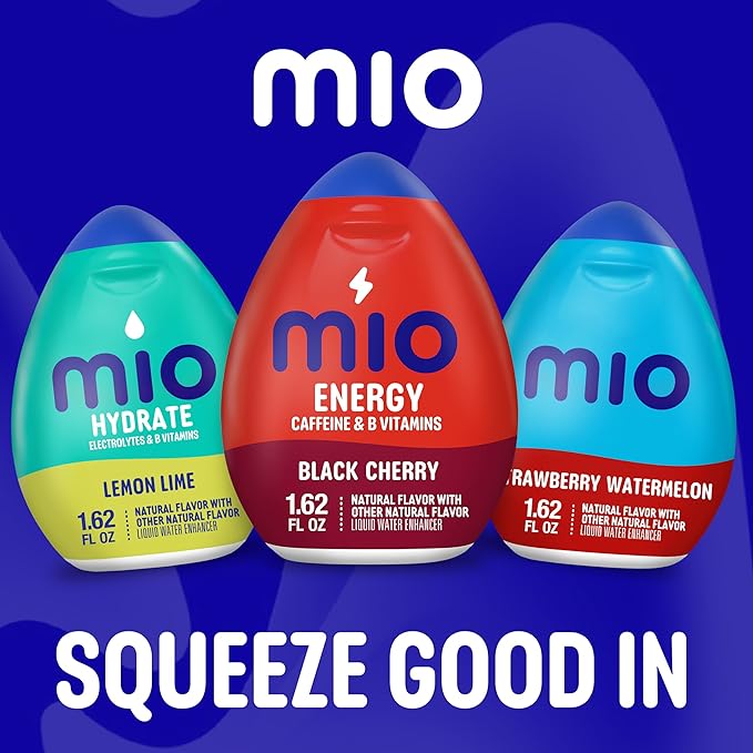 MiO Energy Liquid Water Enhancer, Black Cherry 1.62 oz PACK OF 2