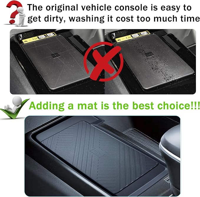 Wireless Charging Mat for 2025 2026 Toyota Camry Accessories Black Silicone Protective Pad Anti-Slip Center Console Phone Charger Pad Liners Anti-Scratch Heat Insulation Interior Decoration