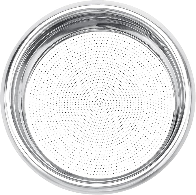 Normcore 54mm High Extraction Filter Basket, 18g Precision Double shot Basket For Breville Sage Portafilter, 0.8mm thick, 2569 Hole Pattern, Comes with a 53.3mm Puck Screen, Paper Filters, 18g