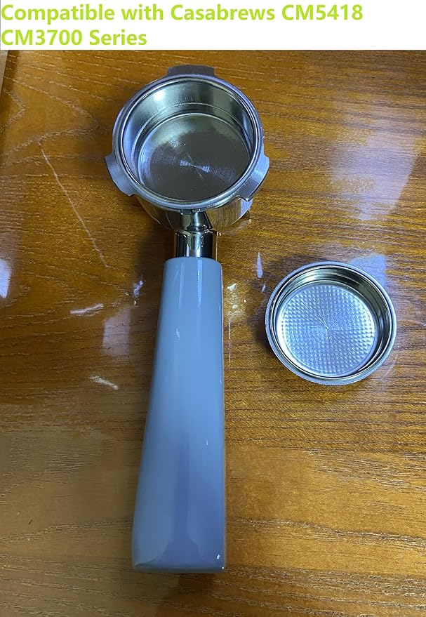 Filter Basket Replacement Compatible with De'Longhi La Specialista Linea Classic EM450M Casabrews Gevi Nerveta Espresso Machines Pressurized Espresso Basket Sieve Coffee Basket 51mm 1 Cup