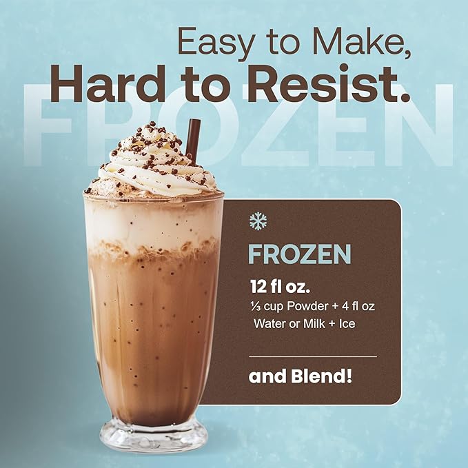 Dr. Smoothie Café Essentials Mocha Java – No Artificial Colors, Flavors, or Sweeteners – Shelf Stable – 61mg of Caffeine per Serving – Great for Hot, Iced, & Frozen Frappes (3.5 lb Bag, 30 Servings)