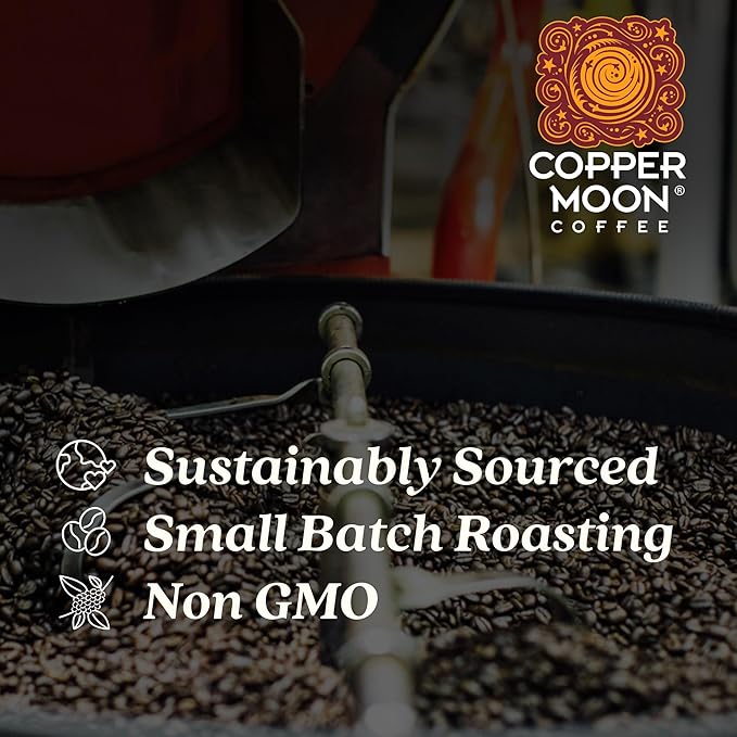 Copper Moon Dark Sky Blend, Dark Roast Coffee, Whole Bean, 5 Lb