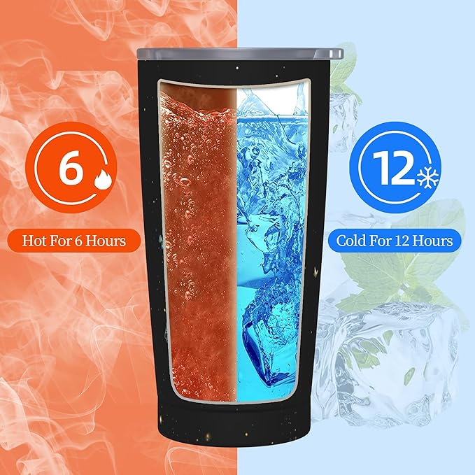 Sea Turtle Tumbler with Lid and Straw 20oz Coffee Tumblers Leakproof Stainless Steel Travel Mug Vacuum Insulated Cup for Iced and Hot
