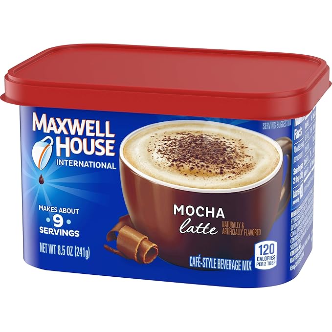 Maxwell House International Coffee Mocha Latte, 8.5 Ounce (Pack of 8)