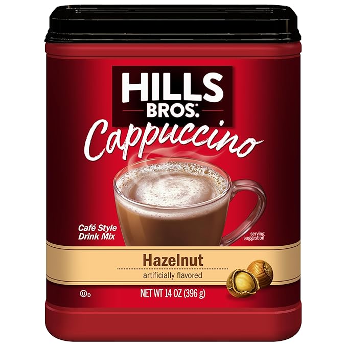 Hills Bros. Cappuccino Hazelnut 14 Ounce (Pack of 1)