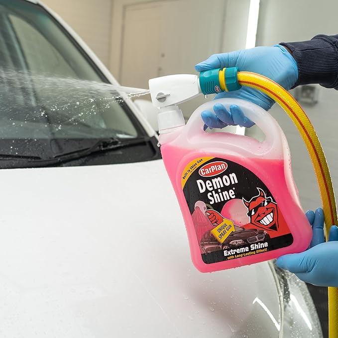 CarPlan Demon Shine 68 fl Oz (2L) with Spray Gun - Spray on Shine